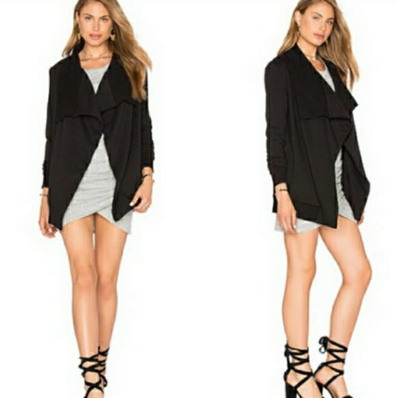 BOBI Cozy French Terry Long Sleeve Cardigan - Picture 3 of 7